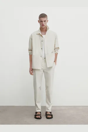 Massimo Dutti Calça De Sarja Relaxed Fit