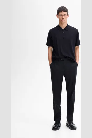 Massimo Dutti Camisola Tipo Polo De Manga Corta Em Mistura De Fazenda
