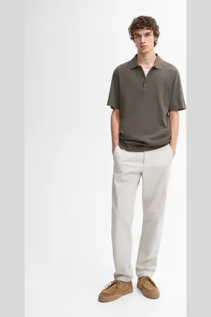 Massimo Dutti Polo Nervuras De Manga Curta
