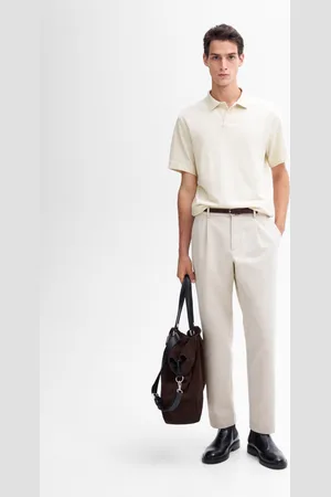 Massimo Dutti Polo De Manga Curta 100% Algodão