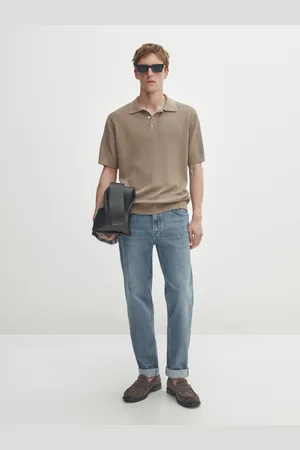 Massimo Dutti Polo De Malha De Manga Curta