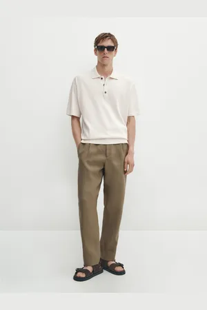 Massimo Dutti Polo De Malha De Manga Curta