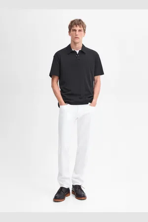 Massimo Dutti Polo 100% Algodão Com Gola De Botões