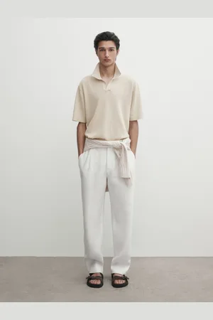 Massimo Dutti Polo De Malha De Manga Curta