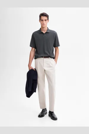 Massimo Dutti Polo De Manga Curta 100% Algodão