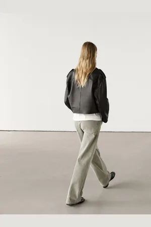 Massimo Dutti Calças De Cinco Bolsos Straight Fit Algodão