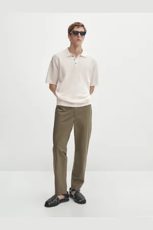Massimo Dutti Polo De Malha De Manga Curta