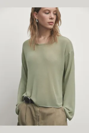 Massimo Dutti Suéter De Malha De Manga Comprida