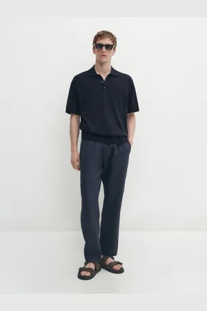Massimo Dutti Polo De Malha De Manga Curta