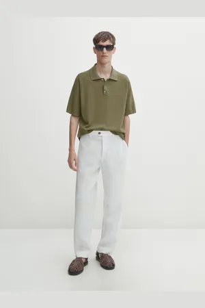 Massimo Dutti Polo De Malha De Manga Curta