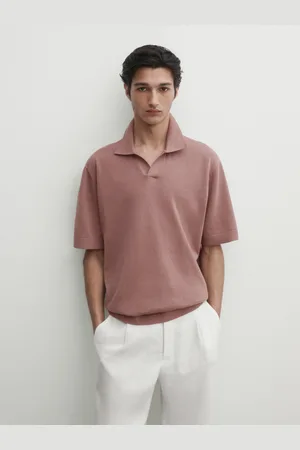 Massimo Dutti Polo De Malha De Manga Curta
