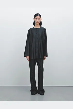 Massimo Dutti Calças Fluidas Jacquard