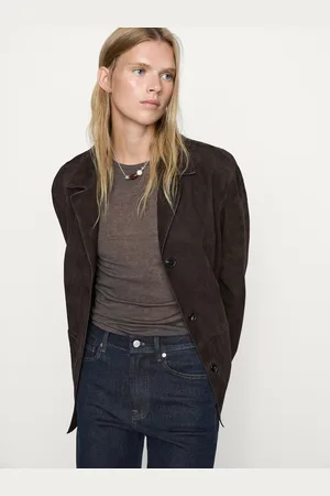 Massimo Dutti Jeans Cintura Subida Calças Direitas Confort