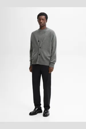 Massimo Dutti Calças Slim Fit Com Algodão