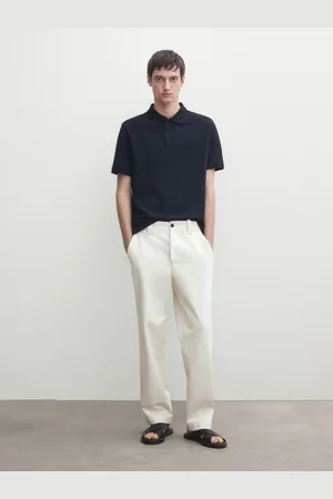 Massimo Dutti Polo Piqué Microestrutura De Algodão