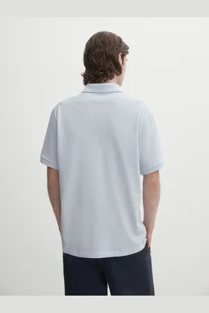 Massimo Dutti Polo Piqué Microestrutura De Algodão