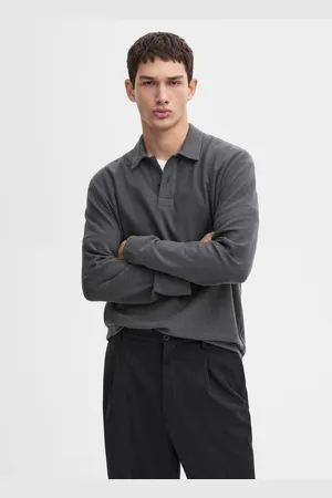 Massimo Dutti Camisola De Malha Tipo Polo Em Mistura De Algodão