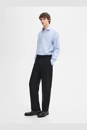 Massimo Dutti Camisa Slim Fit Aos Quadrados 100% Algodão