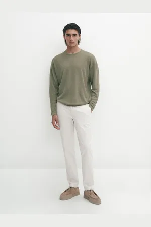 Massimo Dutti Calças Sarja Slim Fit
