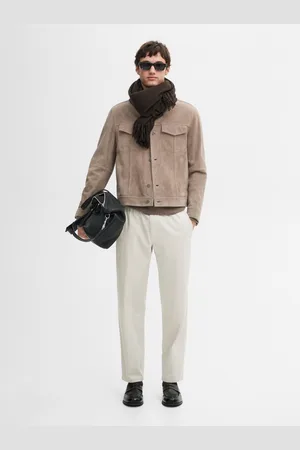 Massimo Dutti Calças Jogger Fit 100% Algodão