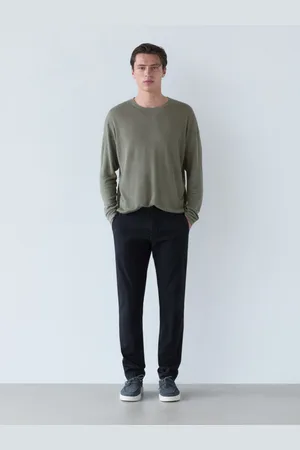 Massimo Dutti Calças Sarja Slim Fit