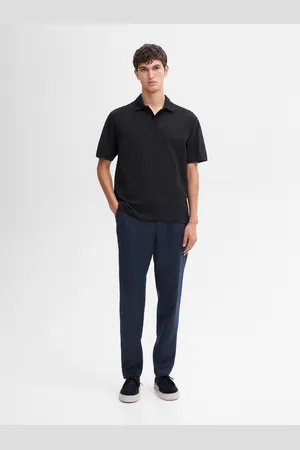 Massimo Dutti Polo De Manga Curta Com Algodão