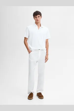 Massimo Dutti Polo De Manga Curta 100% Algodão