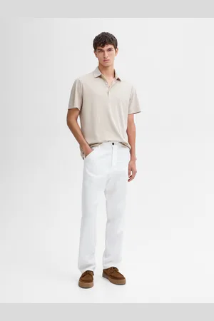 Massimo Dutti Polo De Manga Curta 100% Algodão