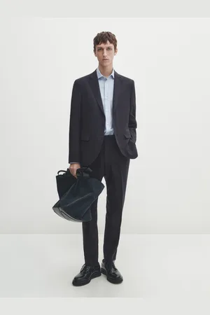 Massimo Dutti Blazer De Fato Stretch 100% Fazenda