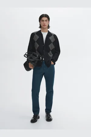 Massimo Dutti Jeans Slim Fit Em Mistura De Algodão