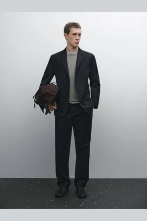 Massimo Dutti Blazer Suave Em Mistura De Linho E Algodão