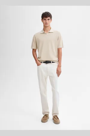 Massimo Dutti Camisola Tipo Polo De Malha Com Manga Curta