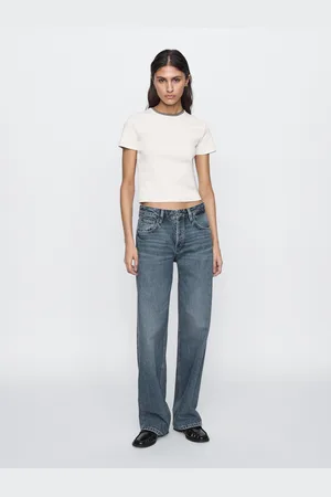 Massimo Dutti Jeans Wide Fit De Cintura Média
