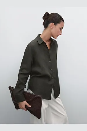 Massimo Dutti Camisa Fluida 100% Linho