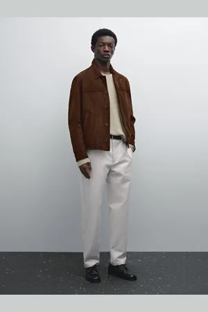 Massimo Dutti Calças Jogger Fit Em Mistura De Algodão