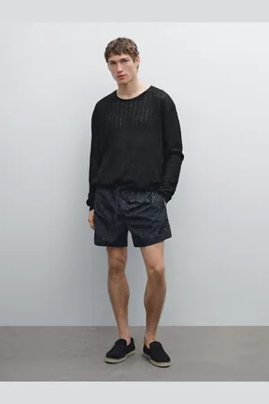 Massimo Dutti Calções De Banho Com Estampado Short Fit