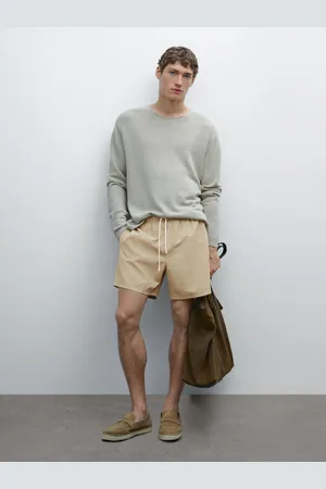 Massimo Dutti Calções De Banho Lisos Regular Fit