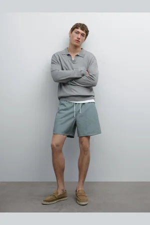 Massimo Dutti Calções De Banho Lisos Regular Fit