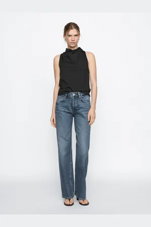Massimo Dutti Jeans Wide Fit De Cintura Média