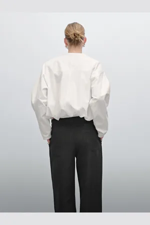 Massimo Dutti Casaco Bomber Com Volume E Franzidos