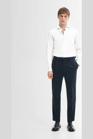 Massimo Dutti Camisa Em Twill 100% Algodão