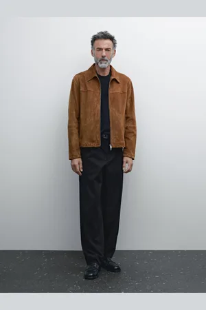 Massimo Dutti Calças Relaxed Fit 100% Algodão