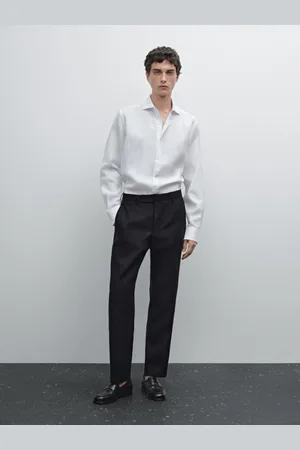 Massimo Dutti Camisa Slim Fit 100% Linho
