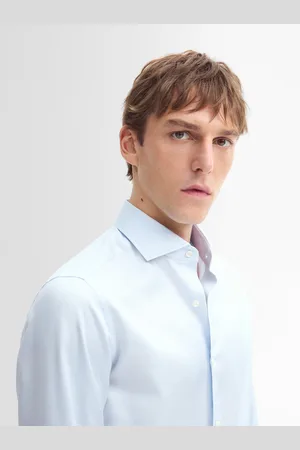 Massimo Dutti Camisa De Twill Slim Fit 100% Algodão