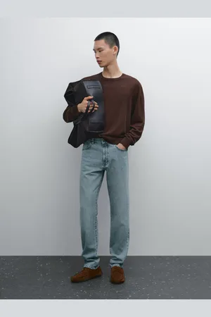 Massimo Dutti Jeans Tapered Fit 100% Algodão