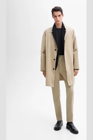 Massimo Dutti Calças Slim Fit Com Algodão