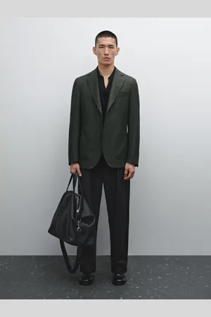 Massimo Dutti Blazer Com Estrutura 100% Fazenda
