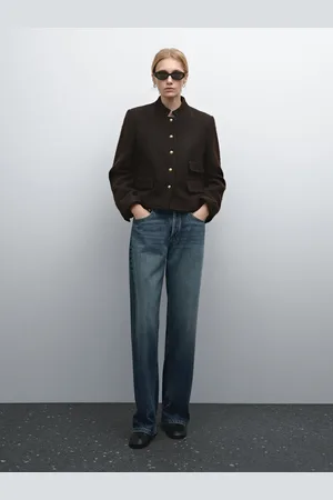 Massimo Dutti Casaco Curto Com Pormenor De Botões Joia