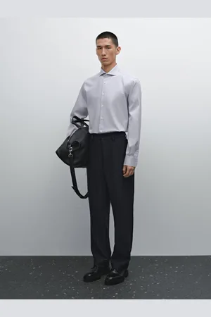 Massimo Dutti Camisa Às Riscas 100% Algodão