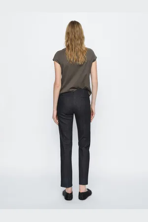 Massimo Dutti Calças Slim Fit Em Mistura De Algodão